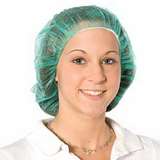 Green Bouffant Caps, 19-24", 100 per Bag redirect to product page